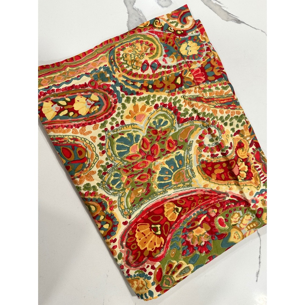 Pottery Barn Paisley Cotton Standard Sham Pillow Case Pillowcase‎ Mosaic